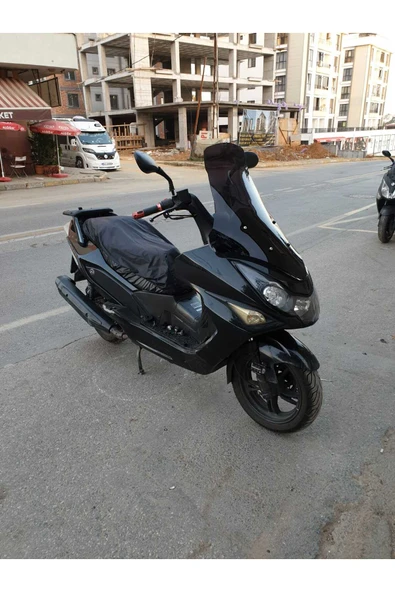 MOTOCAM Daelim S3 Advance Siperlik Ön Cam 2010-2018 Model 77cm Siyah Renkli 4mm - Resim 3