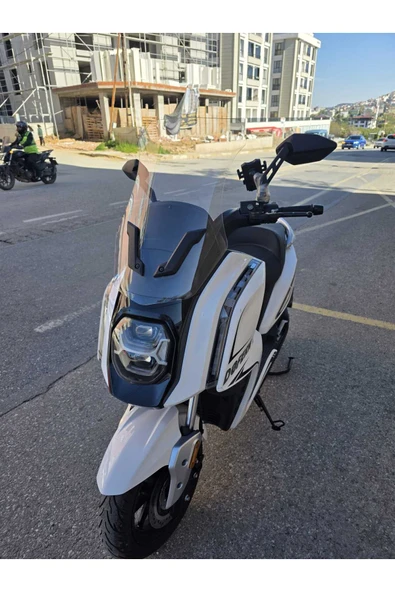 MOTOCAM Dofern JDF 250 T Siperlik Ön Cam 2024-2025 Model 60cm Şeffaf Renkli 4mm UZUN CAM - Resim 3