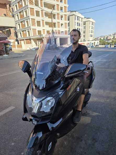 MOTOCAM Bmw C 650 GT Siperlik Ön Cam 2011-2016 Model 75cm Füme Renkli 4mm - Resim 3