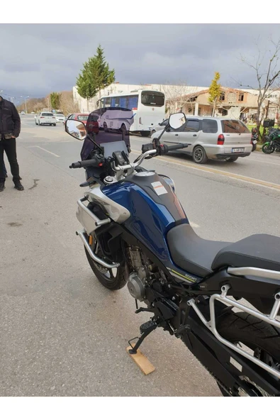 MOTOCAM CF MOTO 800 MT Siperlik Ön Cam 2022-2025 Model 57cm siyah Renkli 4mm UZUN CAM - Resim 3