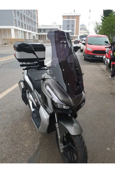 MOTOCAM Küba Rubano 150 Siperlik Ön Cam 2023-2025 Model 75cm Siyah Renkli 4mm UZUN CAM - Resim 3