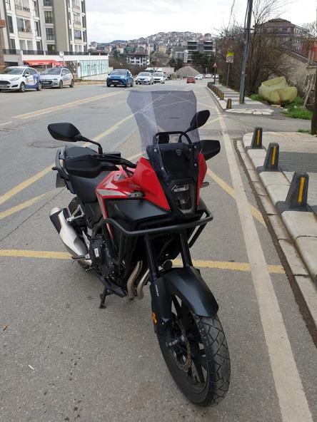 MOTOCAM Honda NX 500 Ön Cam 2025 Model 44cm Füme Renkli 4mm UZUN CAM - Resim 2