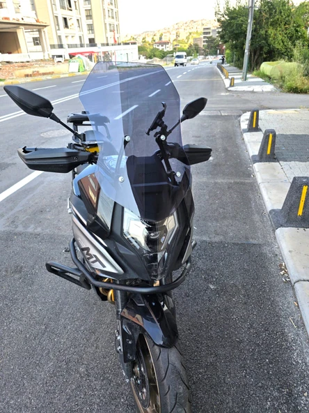 MOTOCAM CF Moto 700 MT Siperlik Ön Cam 2024-2025 Model 56cm Füme Renkli 4mm - Resim 2