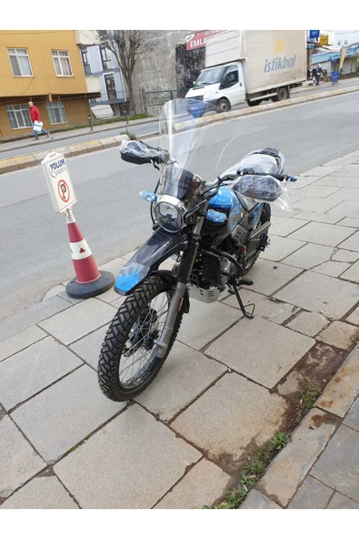 MOTOCAM Hero X Pulse Siperlik Ön Cam 2020-2025 Model 46cm Şeffaf Renkli 4mm - Resim 3