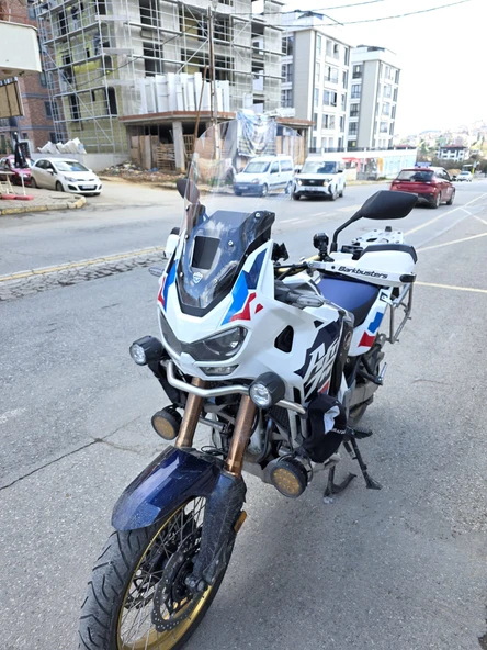 MOTOCAM Honda Africa twin CRF 1100 L4 Ön Cam 2023-2025 Model 54cm Şeffaf Renkli 4mm UZUN VE GENİŞ - Resim 3