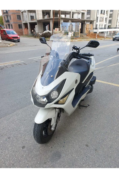 MOTOCAM Daelim S3 Advance Siperlik Ön Cam 2010-2018 Model 77cm Şeffaf Renkli 4mm - Resim 2