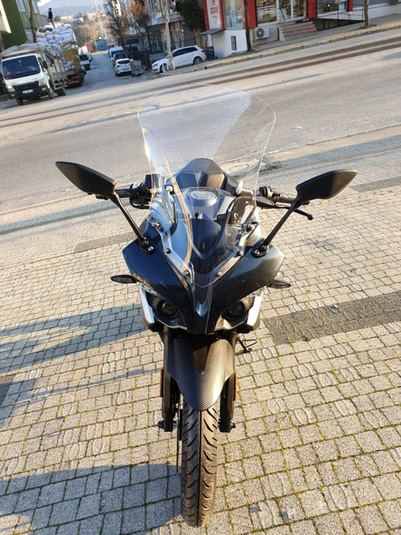 MOTOCAM Bajaj Pulsar RS 200 Siperlik Ön Cam 2015-2025 Model 56cm Şeffaf Renkli 4mm UZUN CAM ürün görseli