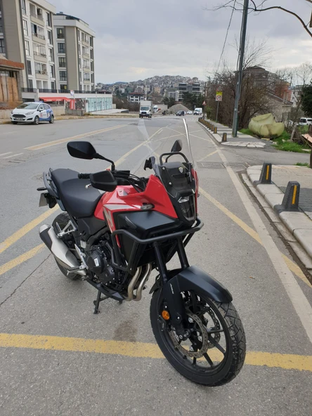 MOTOCAM Honda NX 500 Ön Cam 2025 Model 44cm Şeffaf Renkli 4mm UZUN CAM - Resim 2