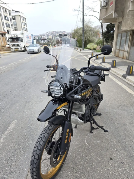 MOTOCAM Himalayan Royal Enfıeld 450 Siperlik Ön Cam 2023-2025 Model 49cm Şeffaf Renkli 4mm - Resim 3