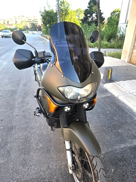 MOTOCAM Honda Transalp XL 650 Siperlik Ön Cam 2000-2008 Model 54cm Siyah Renkli 4mm - Resim 2