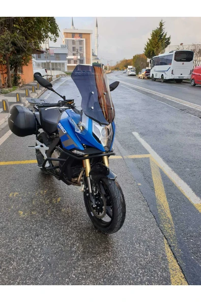 MOTOCAM CF MOTO 650 MT Siperlik Ön Cam 2025 Model 56cm siyah Renkli 4mm UZUN CAM - Resim 2