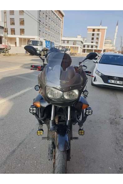 MOTOCAM Honda Varadero Mk.1 Siperlik Ön Cam 1999-2003 Model 54cm Şeffaf Renkli 4mm ürün görseli