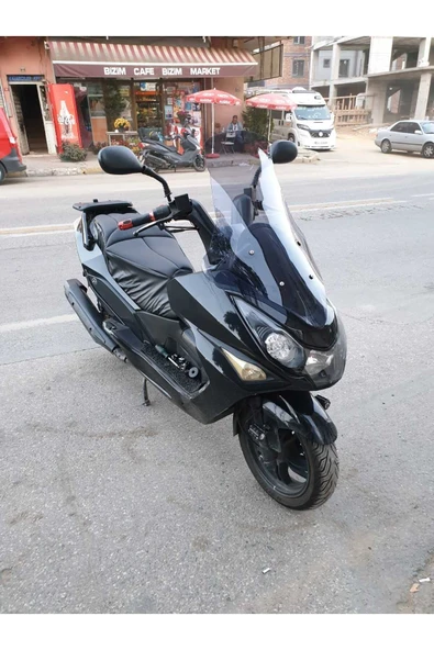 MOTOCAM Daelim S3 Advance Siperlik Ön Cam 2010-2018 Model 77cm Füme Renkli 4mm - Resim 2