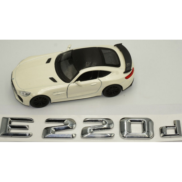 E220d Bagaj Krom Metal 3M 3D Yazı Logo - Resim 4