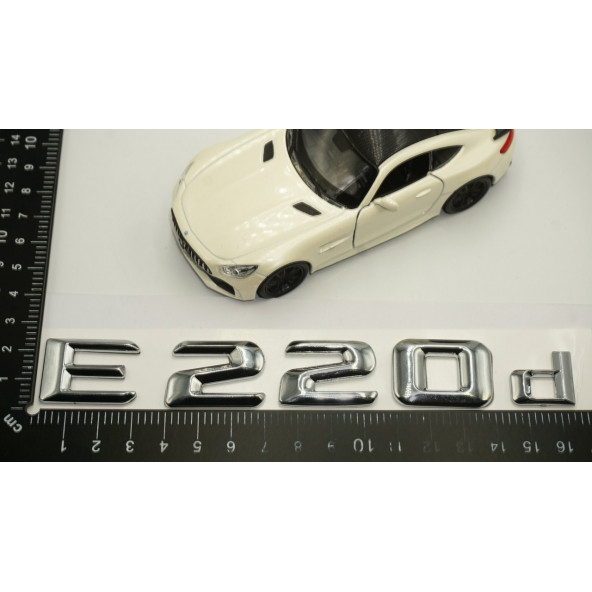 E220d Bagaj Krom Metal 3M 3D Yazı Logo - Resim 6