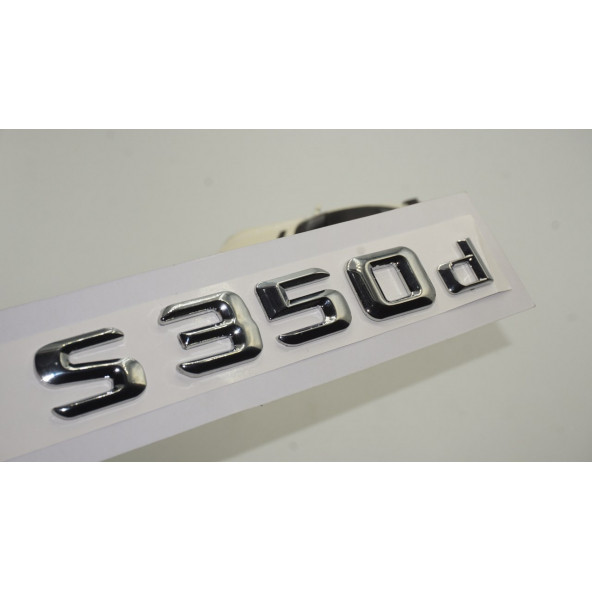 S350d Bagaj Krom Metal 3M 3D Yazı Logo