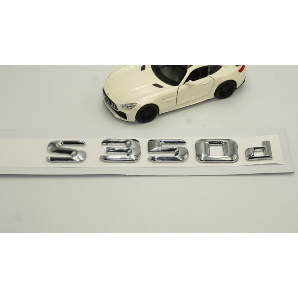 S350d Bagaj Krom Metal 3M 3D Yazı Logo - 3