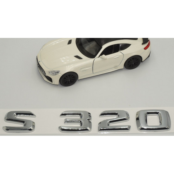 S320 Bagaj Krom ABS 3M 3D Yazı Logo - 3