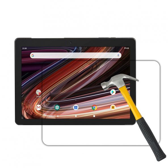 Vestel  V Tab Z1 10.1 inç Tablet için Kırılmaz Nano Cam Ekran Koruyucu - 5