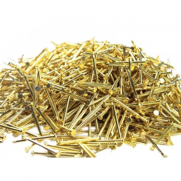 Filografi Çivisi Altın Sarı renk Düz Baş Çivi 250gr.