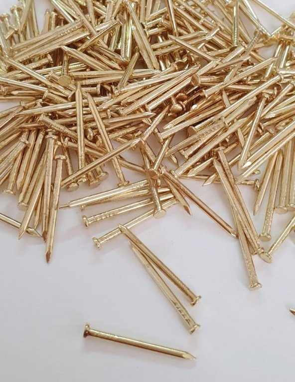 Filografi Çivisi Altın Sarı renk Düz Baş Çivi 250gr. - Resim 2