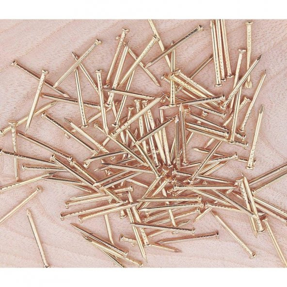 Filografi Çivisi Altın Sarı renk Düz Baş Çivi 250gr. - Resim 3