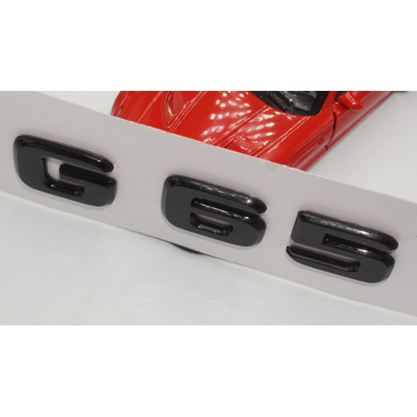 G65 Bagaj Parlak Siyah ABS 3M 3D Yazı Logo - Resim 4
