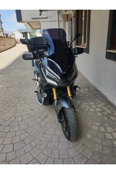 MOTOCAM Honda X-ADV 750 Siperlik Ön Cam 2021-2025 Model 72cm Siyah Renkli 4mm UZUN CAM - Resim 2