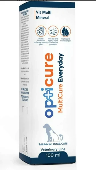 Opticure Multicure Kedi Köpek İçin Multivitamin 100 ml ürün görseli 1