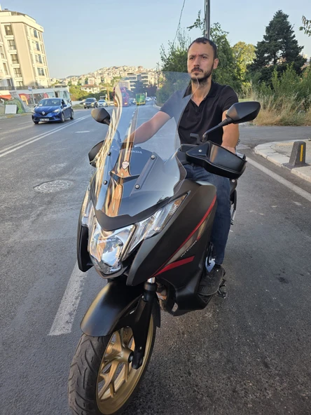 MOTOCAM Honda NC 750 D İntegra Siperlik Ön Cam 2014-2020 Model 68cm Şeffaf Renkli 4mm - Resim 2