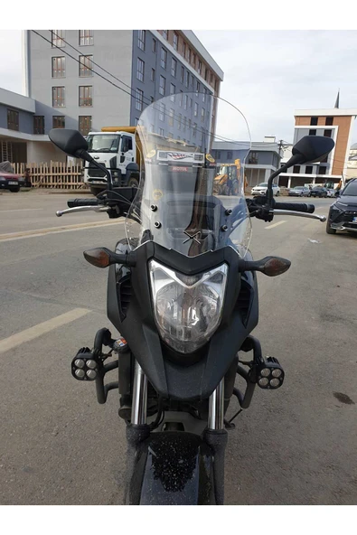 MOTOCAM Honda NC 700 750 X Siperlik Ön Cam 2012-2015 Model 50cm Şeffaf Renkli 4mm ORTA BOYLU CAM ürün görseli