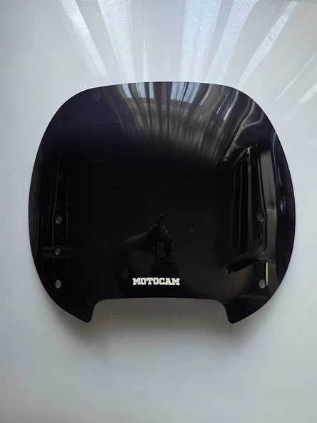 MOTOCAM Bmw R 1100 RT Siperlik Ön Cam 1994-2000 Model 49cm Siyah Renkli 4mm - Resim 2