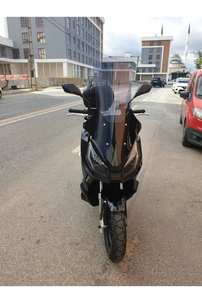 MOTOCAM Kanuni Seha Siperlik Ön Cam 2022-2025 Model 78cm Füme Renkli 4mm UZUN CAM ürün görseli