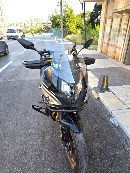 MOTOCAM CF Moto 700 MT Siperlik Ön Cam 2024-2025 Model 56cm Şeffaf Renkli 4mm - Resim 2