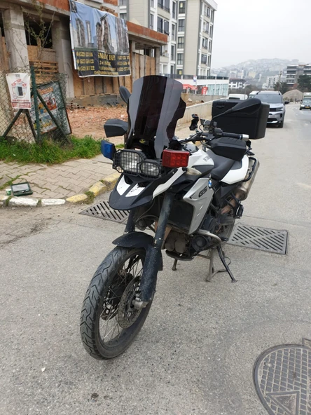 MOTOCAM Bmw F650 F750 F850 GS Siperlik Ön Cam 2008-2012 Model 47cm Siyah Renkli 4mm - Resim 3