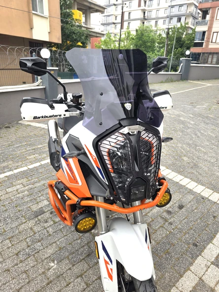 MOTOCAM KTM 1290 Super Adventure Siperlik Ön Cam 2021-2025 Model 41cm Siyah Renkli - Resim 2