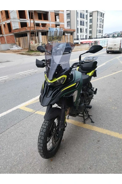 MOTOCAM Benelli TRK 702 X Siperlik Ön Cam 2025 Model 51cm Füme Renkli 4mm 4mm 1. TASARIM - Resim 3