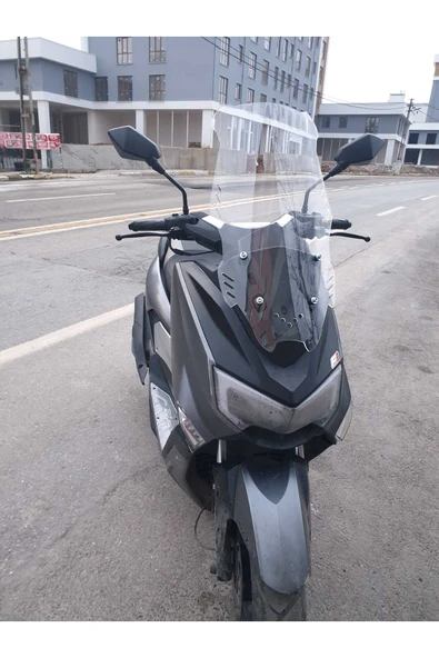 MOTOCAM Arora ZRX 200 Siperlik Ön Cam 2022 Model 75cm Şeffaf Renkli 4mm UZUN CAM - Resim 2