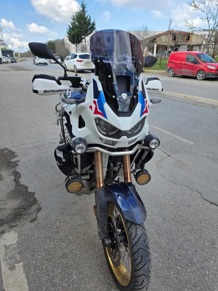 MOTOCAM Honda Africa twin CRF 1100 L4 Ön Cam 2023-2025 Model 46cm Siyah Renkli 4mm ORİJİNAL BOYLU - Resim 2