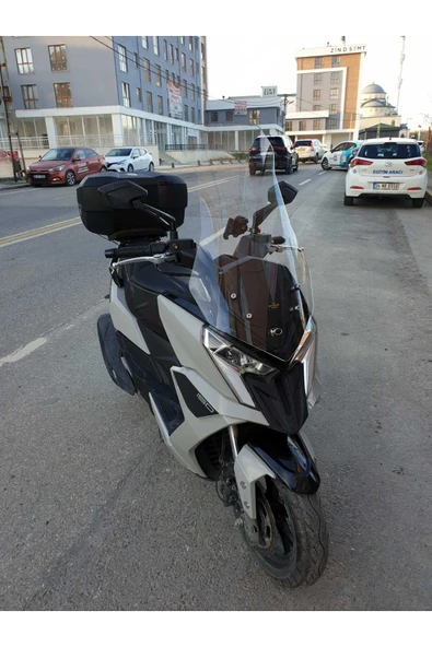 MOTOCAM Kymco Dink R 150 Siperlik Ön Cam 2023-2025 Model 77cm Şeffaf Renkli 4mm - 2
