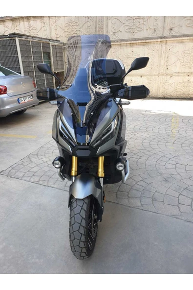 MOTOCAM Honda X-ADV 750 Siperlik Ön Cam 2021-2025 Model 72cm Füme Renkli 4mm UZUN CAM - Resim 3