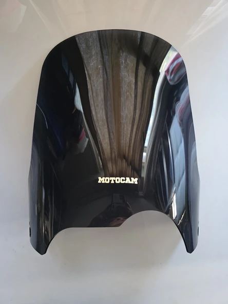 MOTOCAM Bmw R 1150 GS Siperlik Ön Cam 1999-2004 Model 49cm Siyah Renkli 4mm - Resim 3