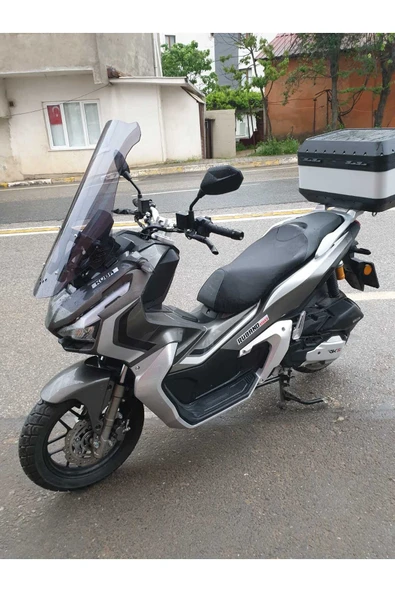 MOTOCAM Küba Rubano 150 Siperlik Ön Cam 2023-2025 Model 75cm Füme Renkli 4mm UZUN CAM - Resim 3