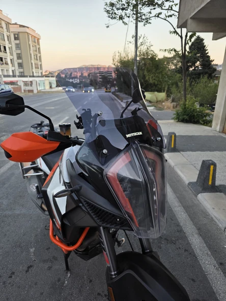 MOTOCAM KTM 1290 Super Adventure Ön Cam 2017-2020 Model 54cm Füme Renkli 4mm - Resim 2