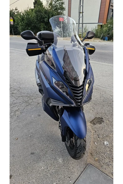 MOTOCAM Arora GT 125 250 Siperlik Ön Cam 2023-2025 Model 83cm Şeffaf Renkli 4mm UZUN CAM - Resim 2