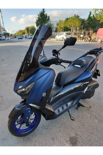 MOTOCAM Arora Max PRO Siperlik Ön Cam 2023-2025 Model 65cm Siyah Renkli 4mm ORTA BOYLU CAM - Resim 3