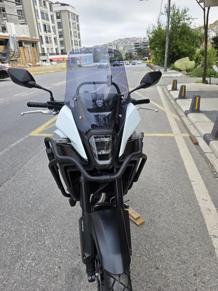 MOTOCAM Honda NX 500 Ön Cam 34cm 2025 Model Füme Renkli 4mm Orijinal Boylu - Resim 2