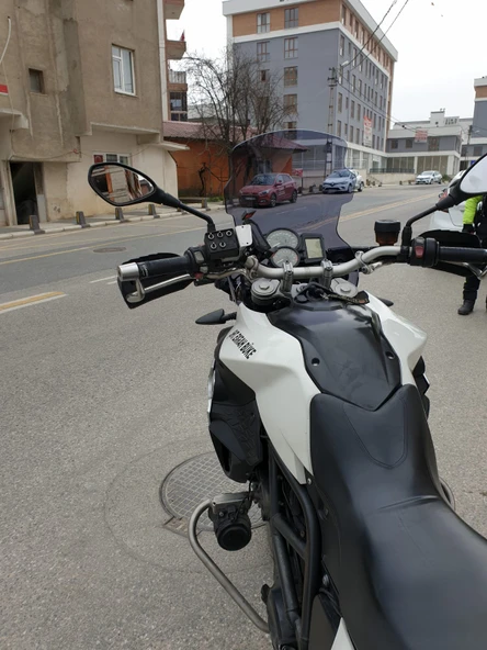 MOTOCAM Bmw F650 F750 F850 GS Siperlik Ön Cam 2008-2012 Model 47cm Füme Renkli 4mm - Resim 3