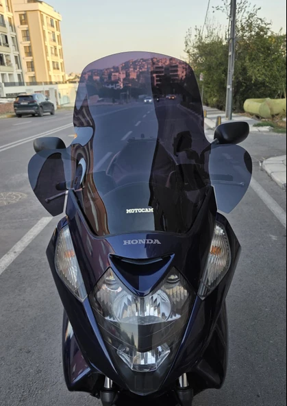 MOTOCAM Honda Silverwing FJS 400 Ön Cam 2001-2012 Model 68cm Siyah Renkli 4mm ELCİKLİ ürün görseli