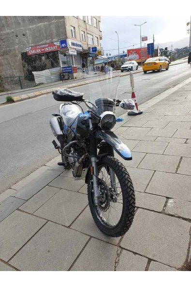 MOTOCAM Hero X Pulse Siperlik Ön Cam 2020-2025 Model 46cm Şeffaf Renkli 4mm - Resim 2